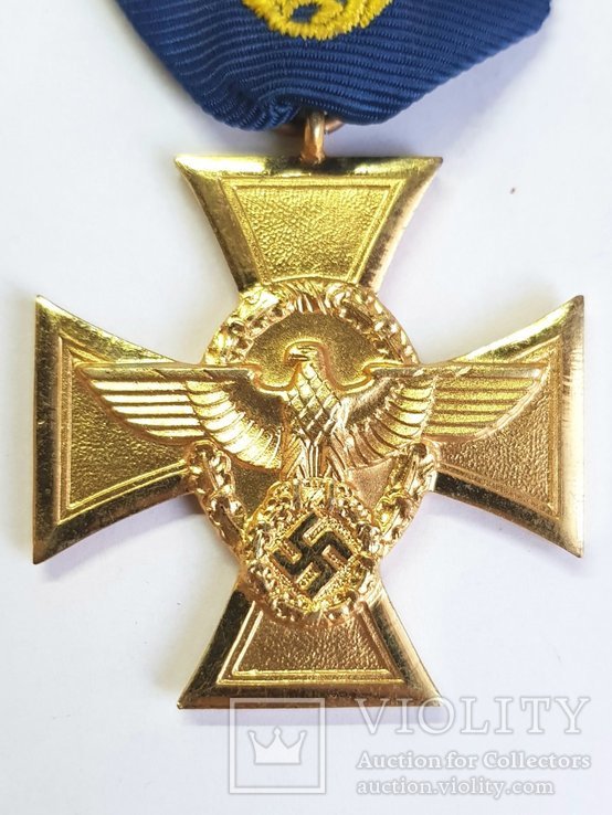 Золотой крест 25 лет выслуги в полиции, фото №4