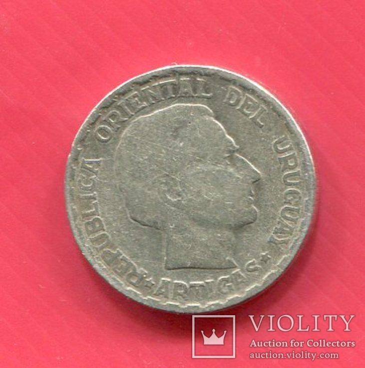 Уругвай 50 сентисимо 1943 серебро, фото №3