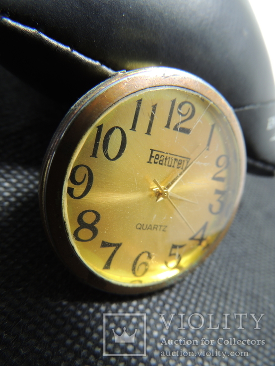 Zegarek kwarcowy Featurely żółty obudowa zegara pokrętło, numer zdjęcia 2