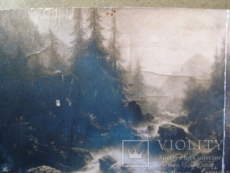Ригер горный ручей дореволюционная открытка, фото №2