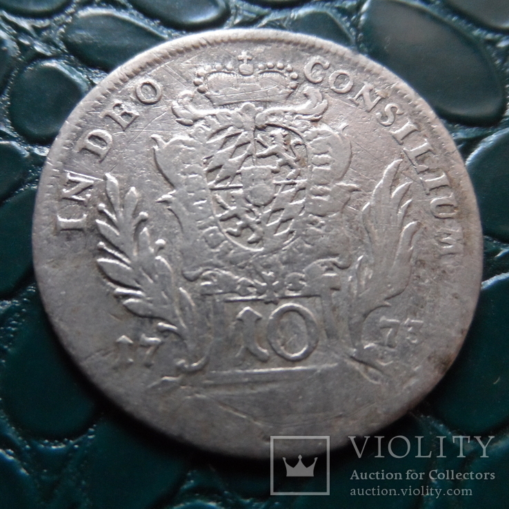 10 крейцеров 1773  Бавария  серебро   (Э.6.1)~, фото №2