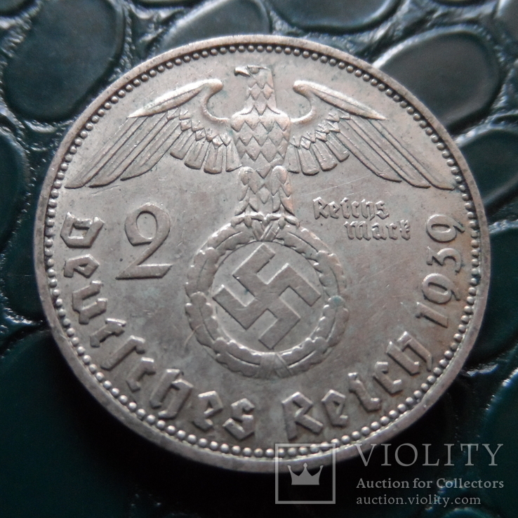 2 марки 1939  J   Германия  серебро  (Э.6.9)~