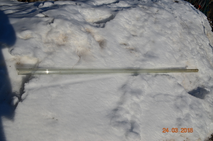 Стекляная труба молокопровода длина 1,95 м.диаметры 43,5/36 мм.вес 2,26 кг., photo number 4