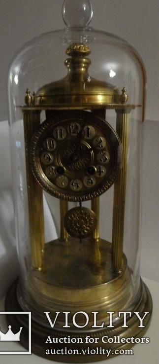 Антикварные часы под колбой, фото №3