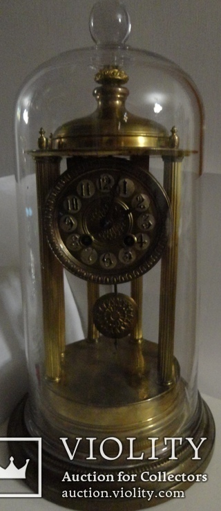 Антикварные часы под колбой, фото №4
