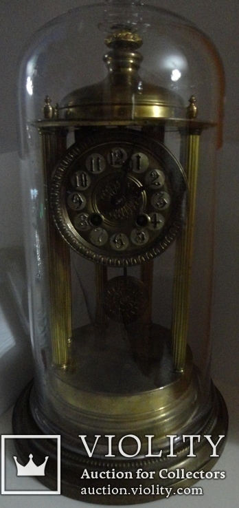 Антикварные часы под колбой, фото №13