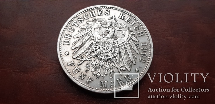 5 марок 1902 г. Саксен-Мейнинген, фото №7