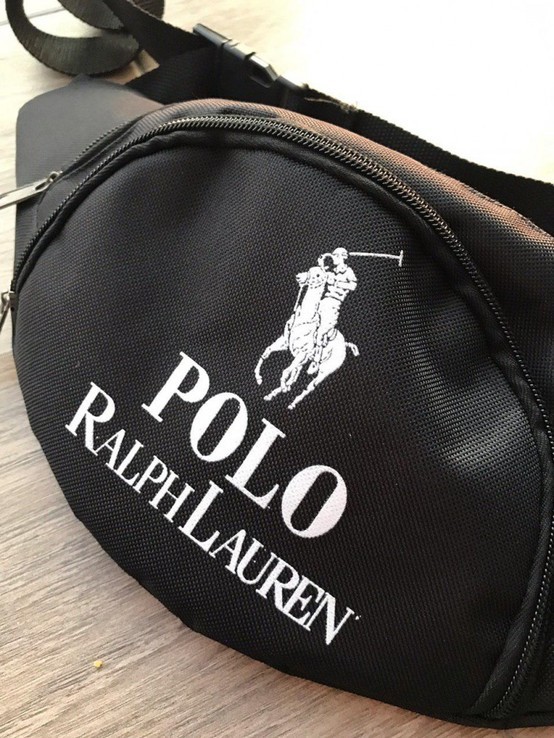 Поясная сумка черная POLO by Ralph Lauren, фото №2