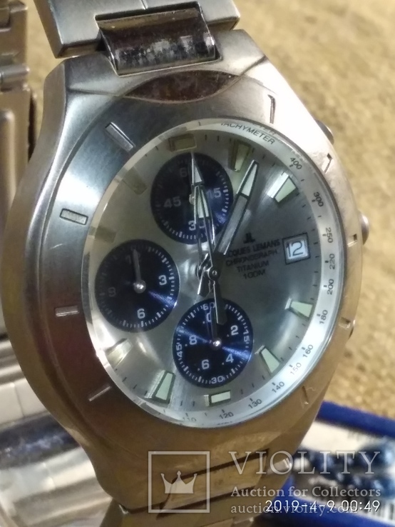 Часы JAQUES LEMANS titanium 100m новые., фото №5