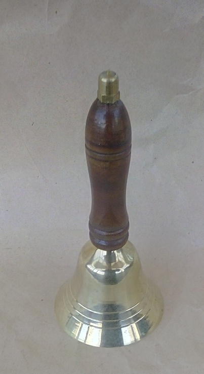 Колокольчик с деревянной ручкой, фото №2