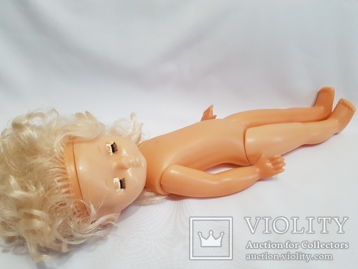 Кукла СССР на резинках клеймо . 44 см, фото №6