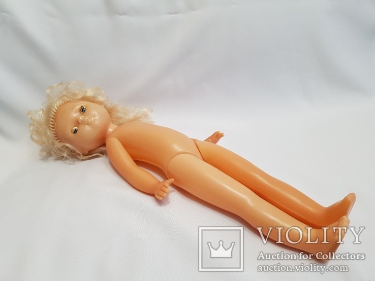 Кукла СССР на резинках клеймо . 44 см, фото №7