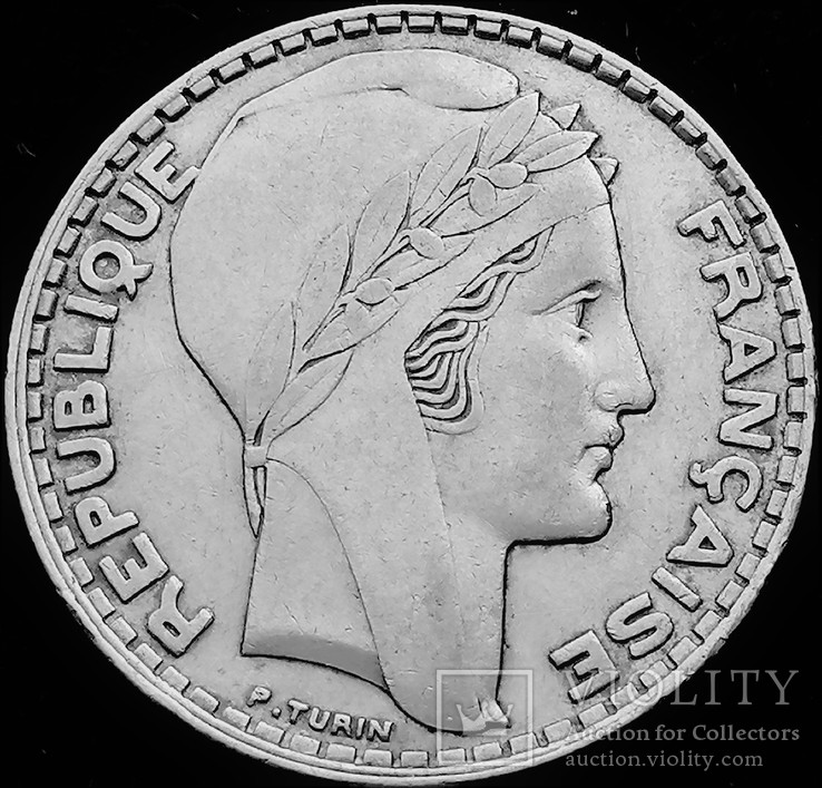 20 франків 1933 року, Франція, "Маріанна", срібло
