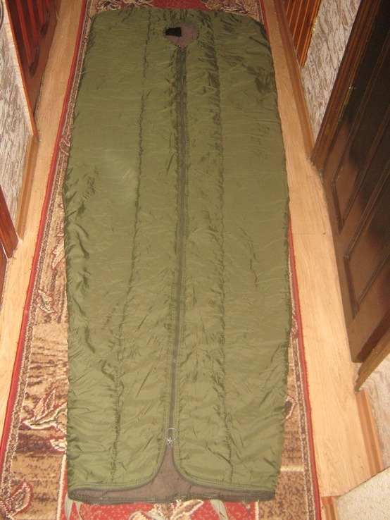 Спальный мешок с транспортным чехлом (компрессионником), военный мумия/кокон Австрия. №7, фото №4