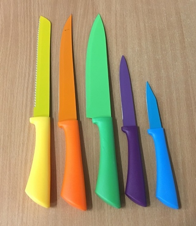Набор кухонных металлокерамических ножей 5шт