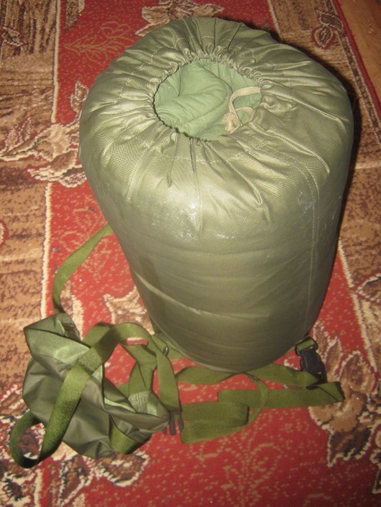 Спальный мешок с транспортным чехлом (компрессионником), военный "кокон" Италия. Зима. №3, фото №4