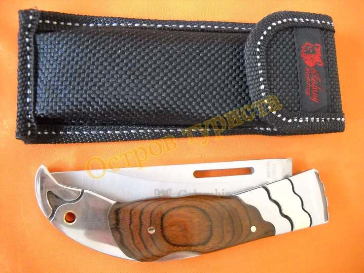 Нож складной Columbia 191 с чехлом, фото №5