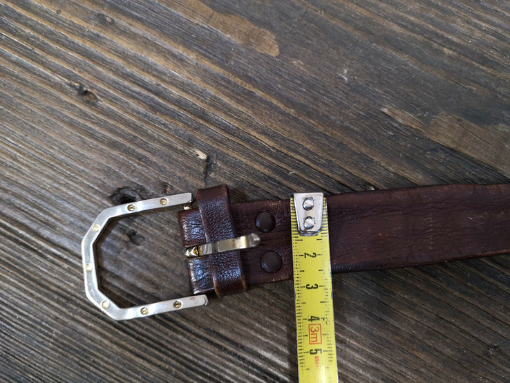 Ремень кожаный с тайником, "контрабандиста" Швейцария 86-112 см, photo number 7