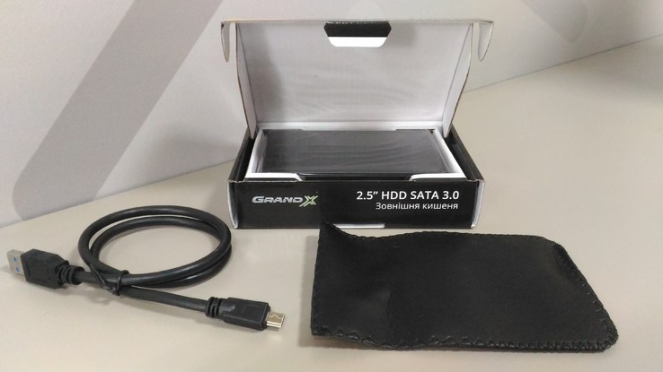 Внешний карман Grand-X для HDD 2.5" USB 3.0, фото №4