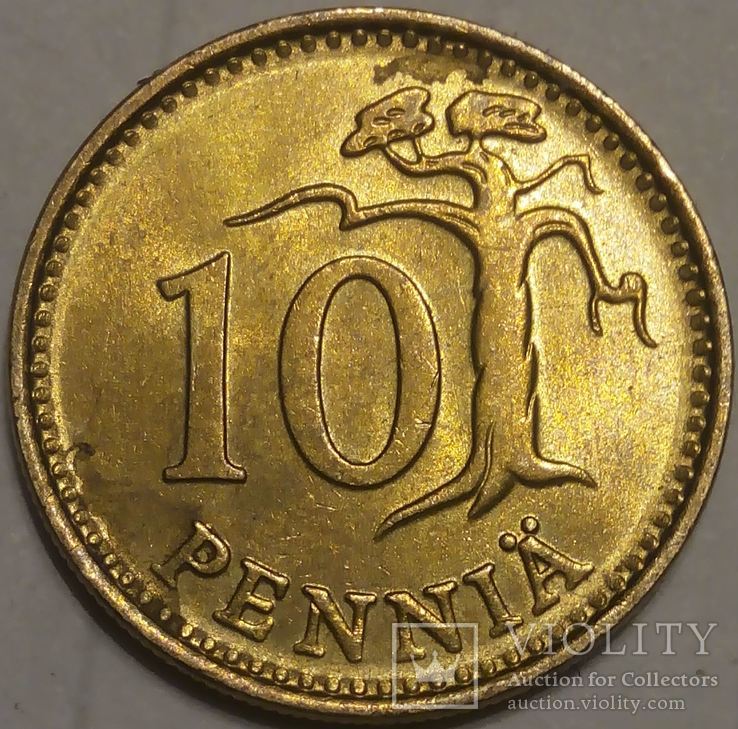 Финляндия 10 пенни 1980