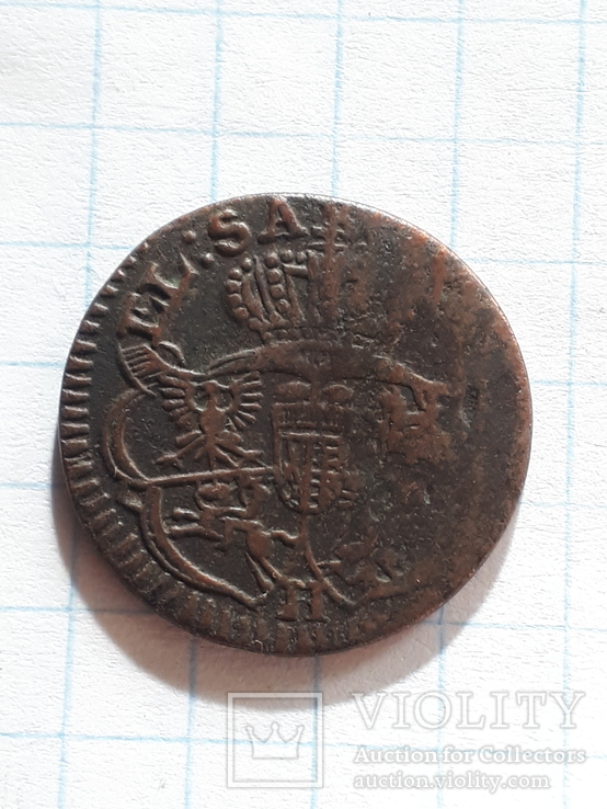 1 солид,Август 3 Саксонец 1750-1755г, фото №3