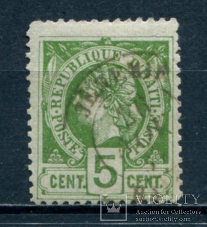 1886 Гаити Голова Свободы 5с, фото №2