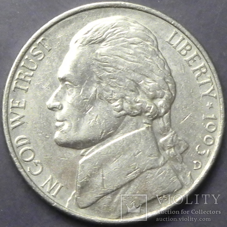 5 центів 1993 D США, фото №2