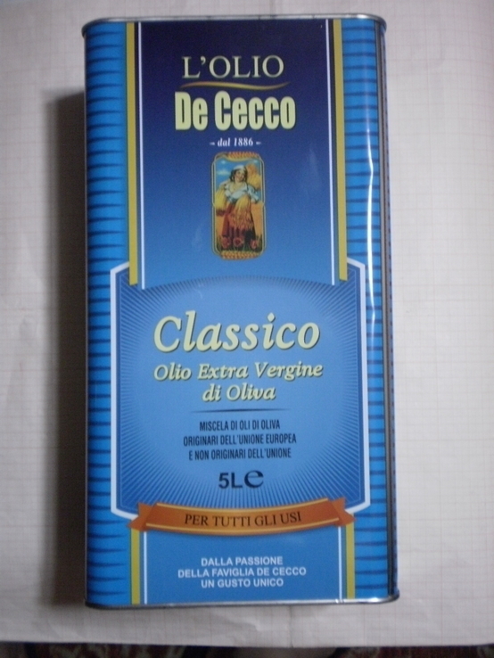 Оливковое масло "De Cecco" Италия 5л., photo number 2
