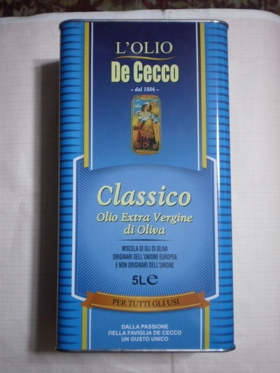 Оливковое масло "De Cecco" Италия 5л., photo number 4