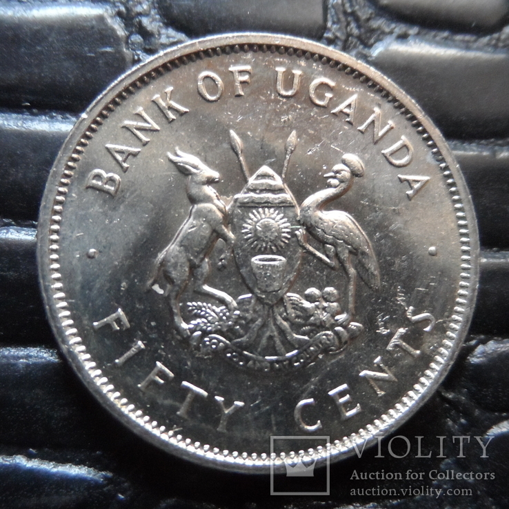 50 центов 1976 Уганда UNC    (Ъ.8.2) ~, фото №3