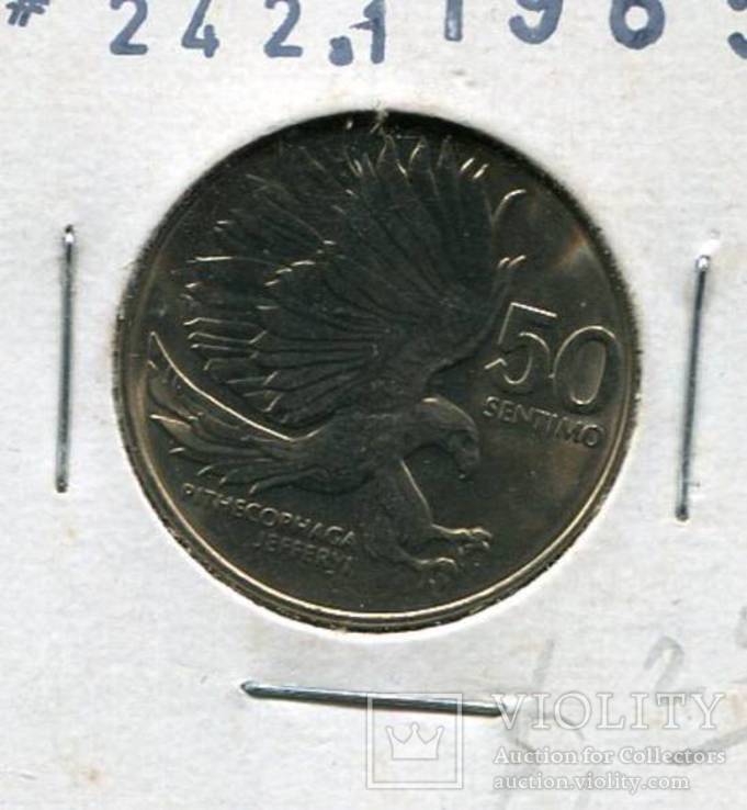 Филиппины 50 сентаво 1985 UNC Орел