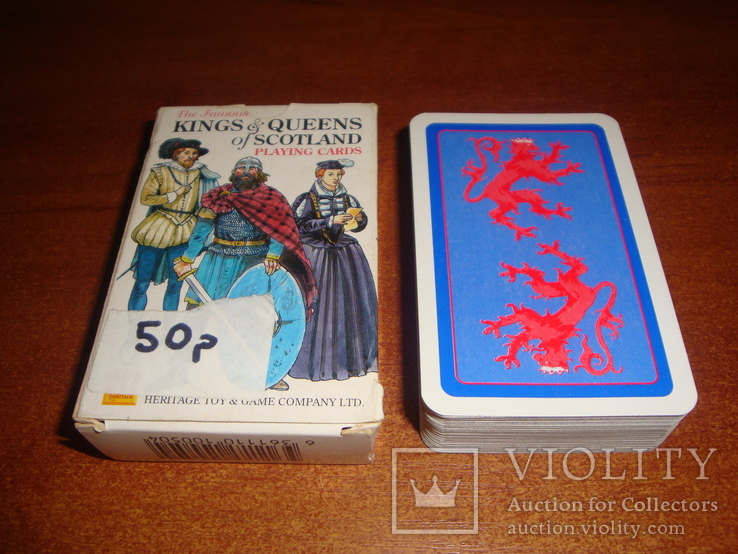 Игральные карты Kings &amp; Queens of Scotland, 1992 г., фото №2