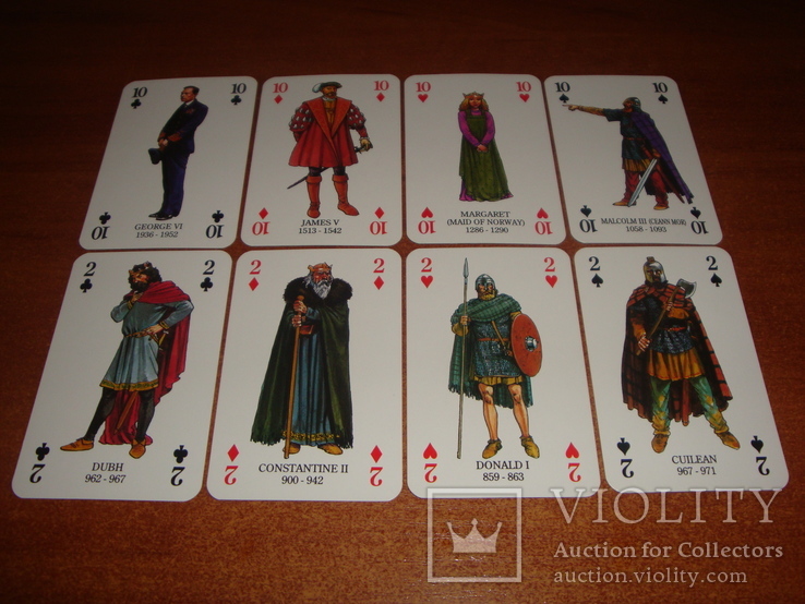 Игральные карты Kings &amp; Queens of Scotland, 1992 г., фото №5