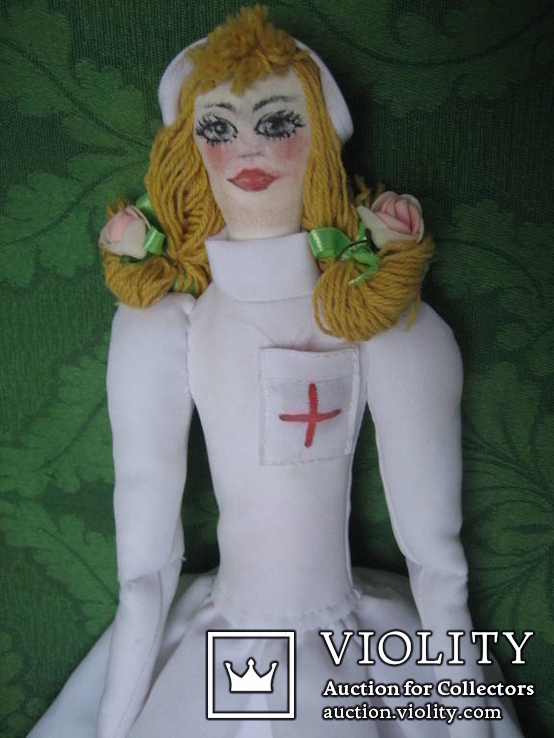 Кукла тильда, ручн работа,Германия. Длинная.Медсестра., фото №3