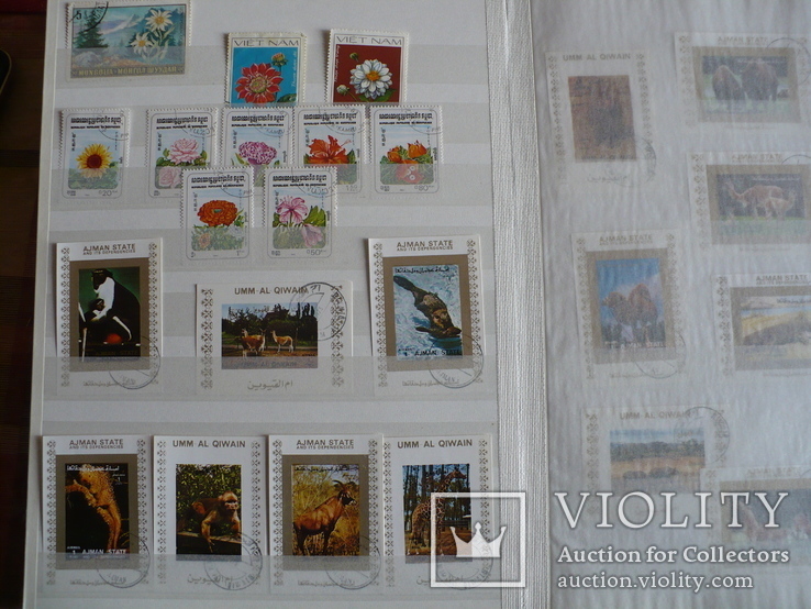 Около 200 марок и 56 сцепок,м.л., темы Фауна,флора в альбоме, photo number 12
