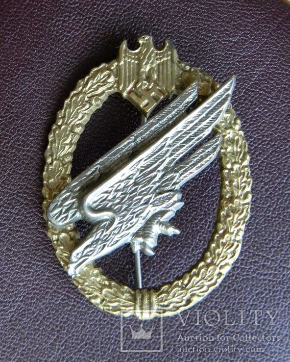 Знак парашютиста Сухопутных войск 1937-1938 гг, копия, фото №3