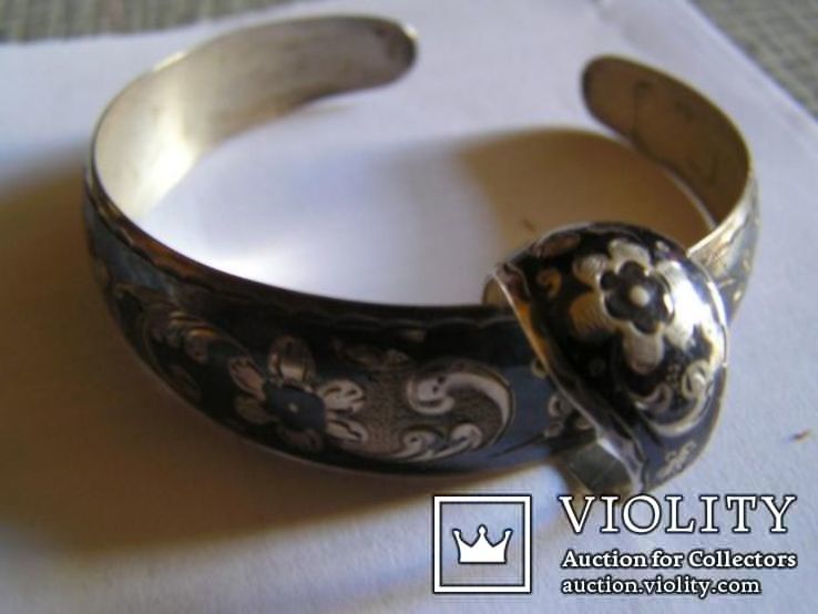 Браслет и кольцо комплект - серебро Кубачи Дагестан, фото №7