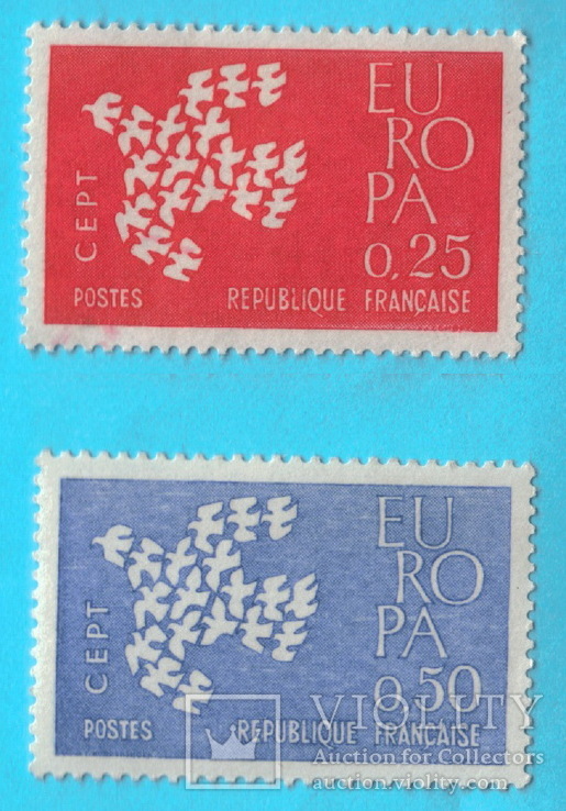 Франция 1961 год, серия MNH