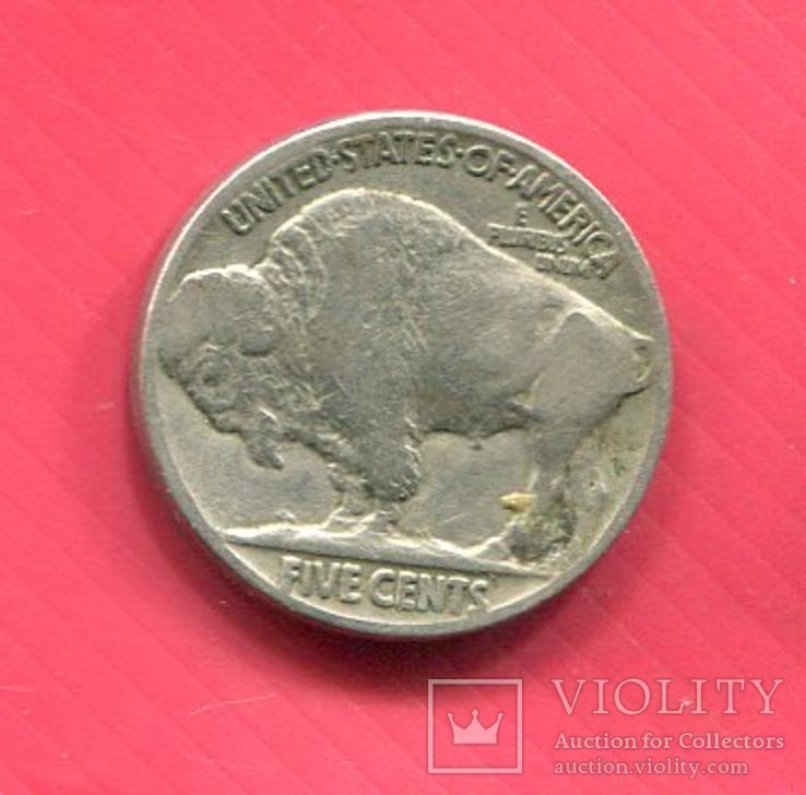 США 5 центов 1937 Бизон, Индеец, фото №2