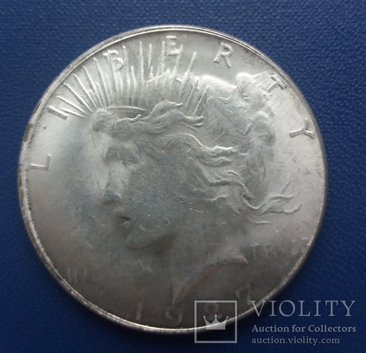 1 доллар Моргана 1927 год D, фото №2