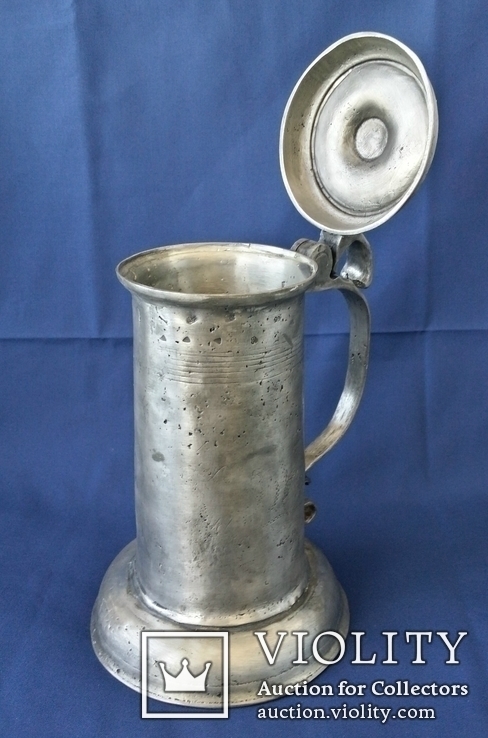 Антикварная пивная кружка 1771 года 26 см, фото №12