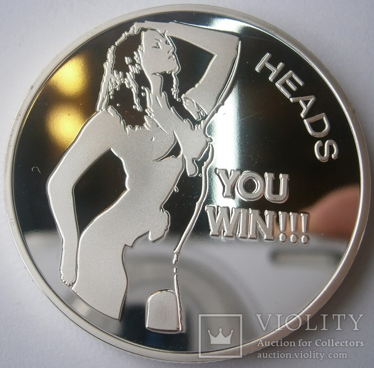 Монетовидный сувенир Монета Эротика TAILS YOU WIN!, фото №2