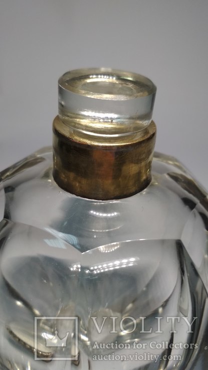 Старинная парфюмерная бутылка,серебро, слоновая кость., фото №7