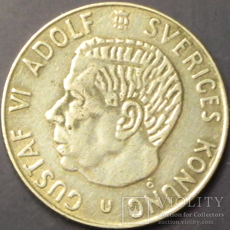 1 крона Швеція 1966 срібло