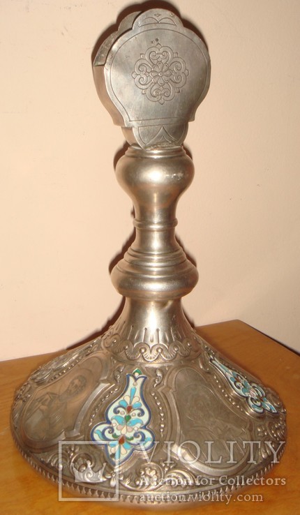 Подставка под напрестольный крест, серебро, эмали, фото №3