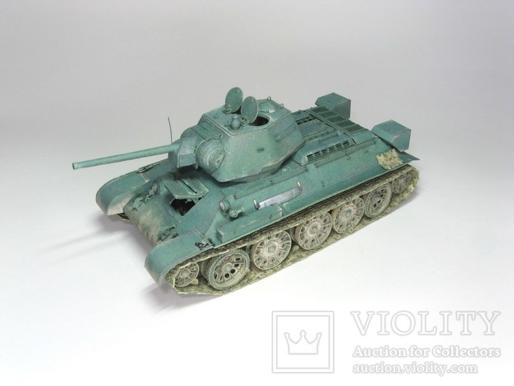 Модель копия танка Т-34/76 из бумаги, фото №2