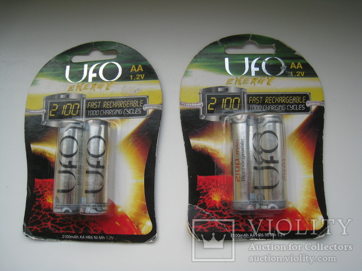 Аккумуляторы UFO aa 1.2v 2100 mah 4шт, фото №2