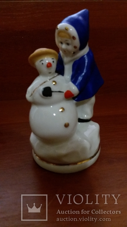 Девочка и снеговик, фото №2