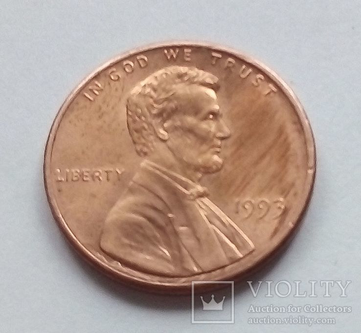 США 1 цент 1993 г., фото №2