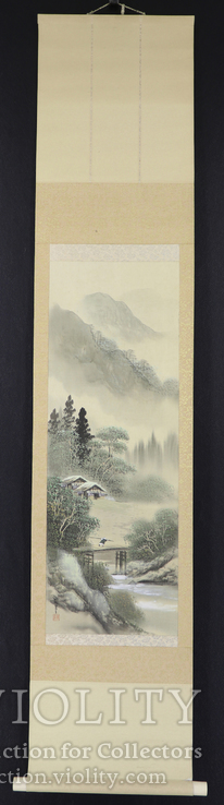 Японский свиток - Горный пейзаж, фото №3